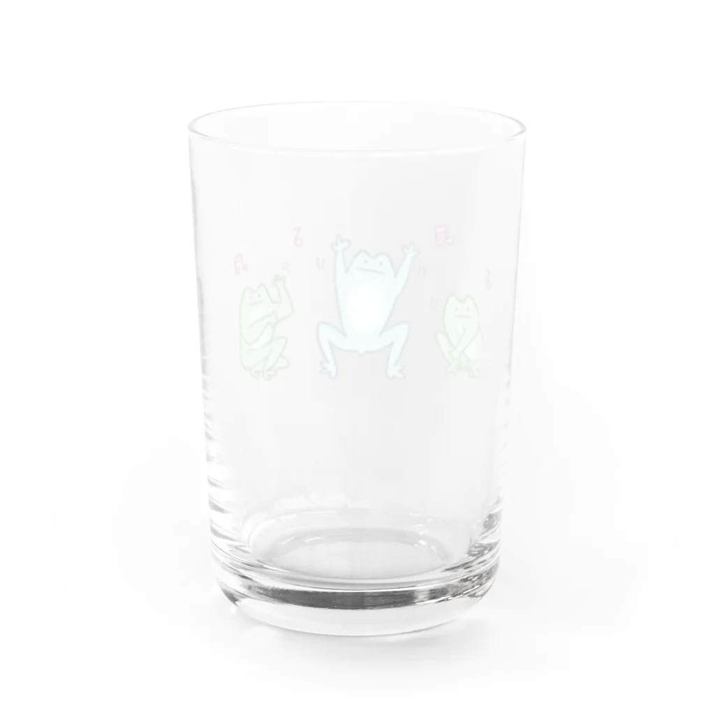 シバの踊るイエアメ Water Glass :back