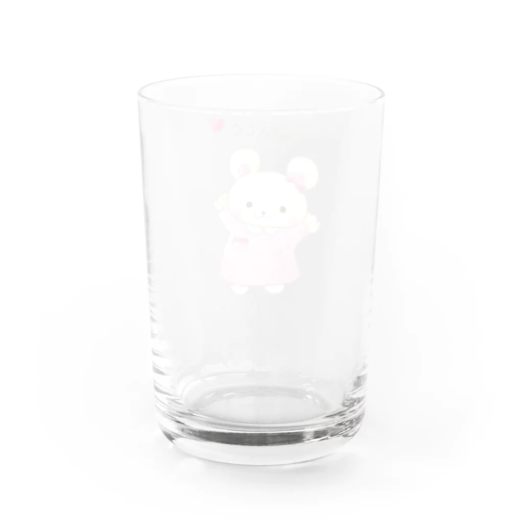 くまこちゃん♡のくまこちゃん♡ Water Glass :back