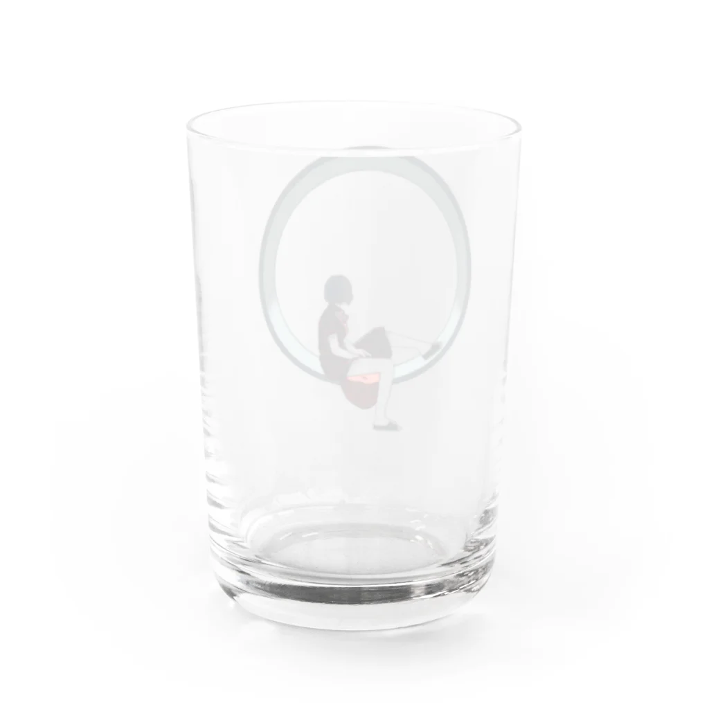 さあちのひなたぼっこ Water Glass :back