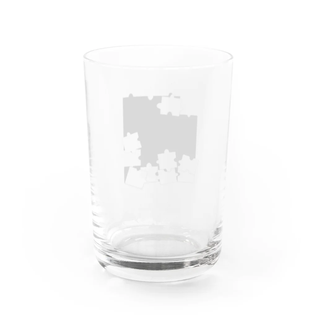 白菜モグモグのバラバラパズル Water Glass :back