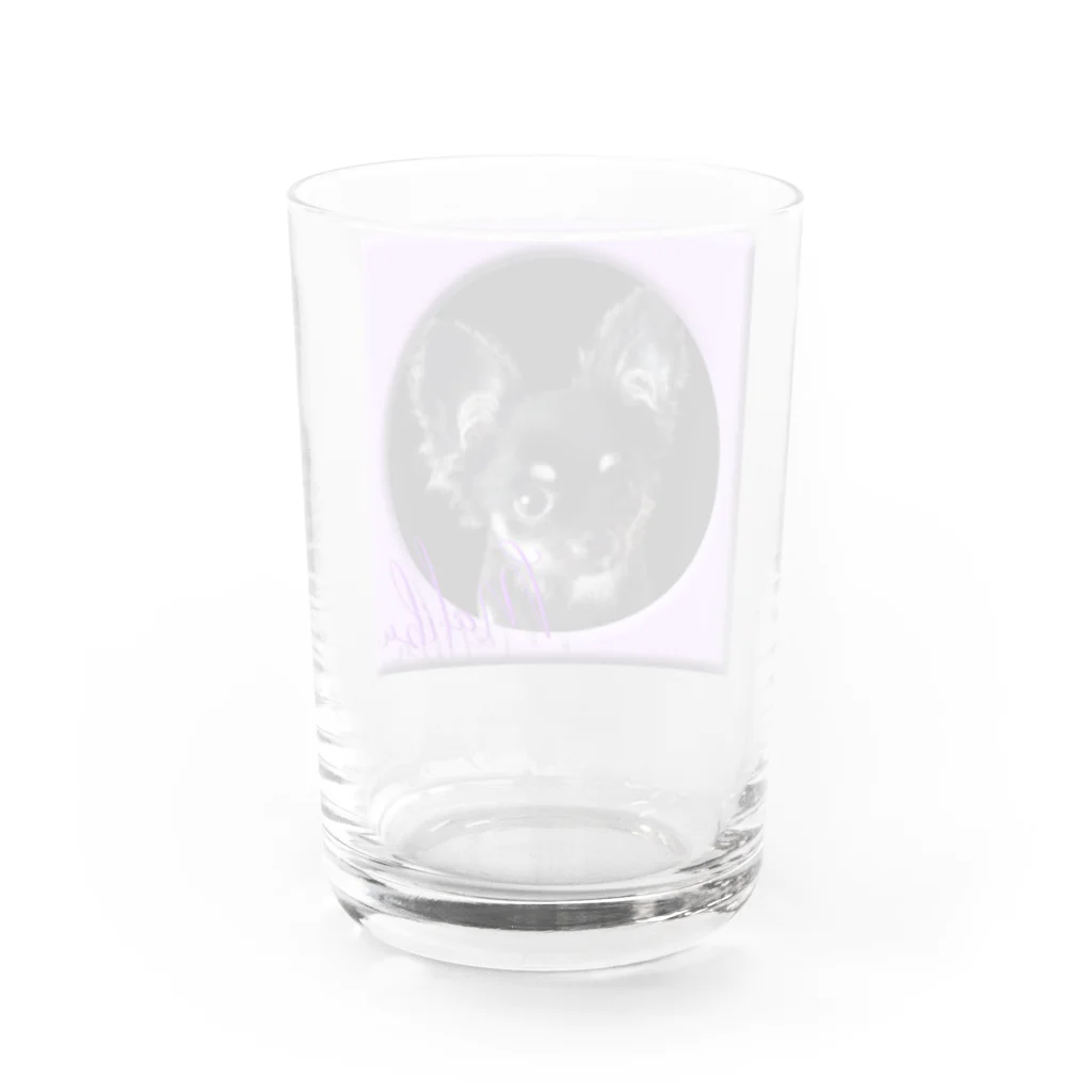 ぬくもふ屋　【猫 犬の似顔絵描き】のmalibu Water Glass :back