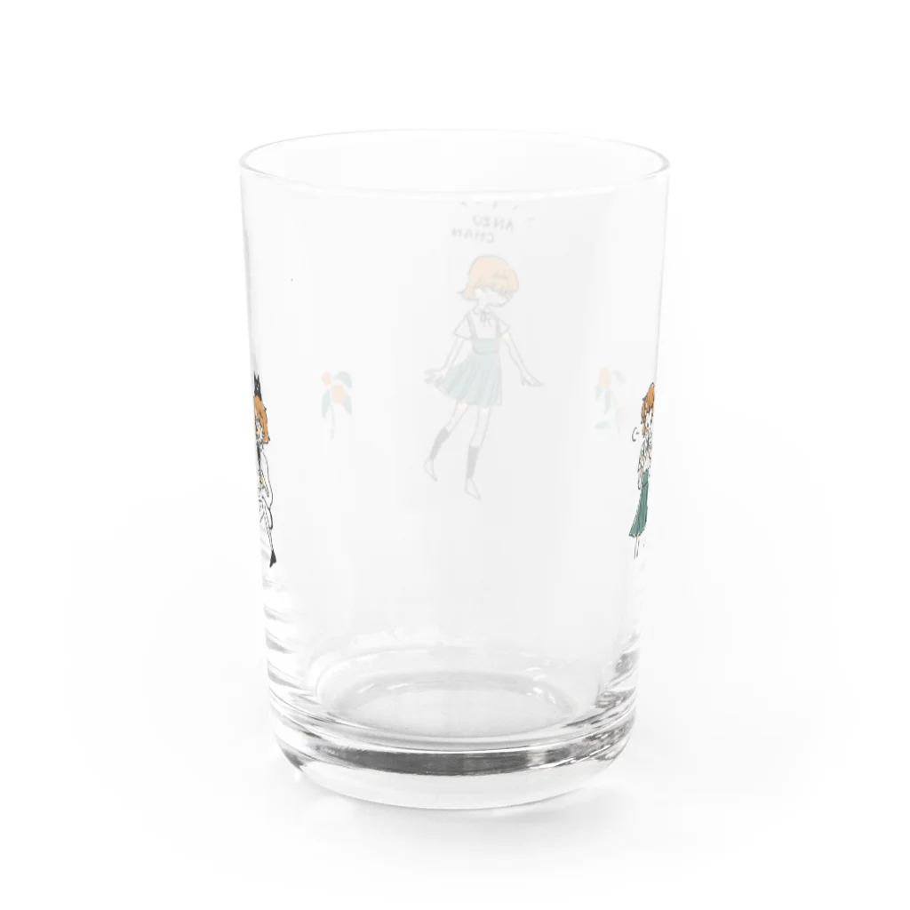 のりつくだにパークのアンズちゃん Water Glass :back