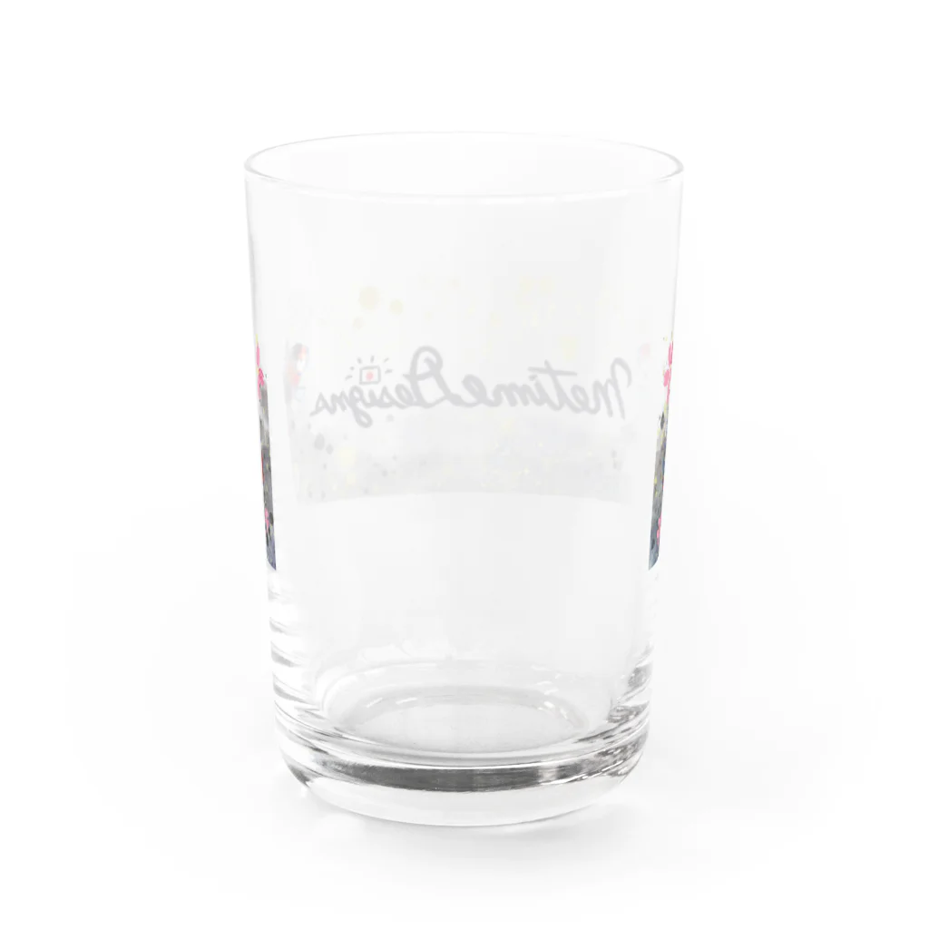 Metime Designs ☆ みぃたいむデザインのみぃたいむ☆ロゴグラス Water Glass :back