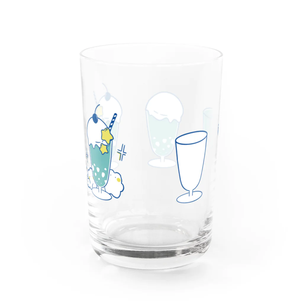 くまとソーダのくまとソーダ Water Glass :back