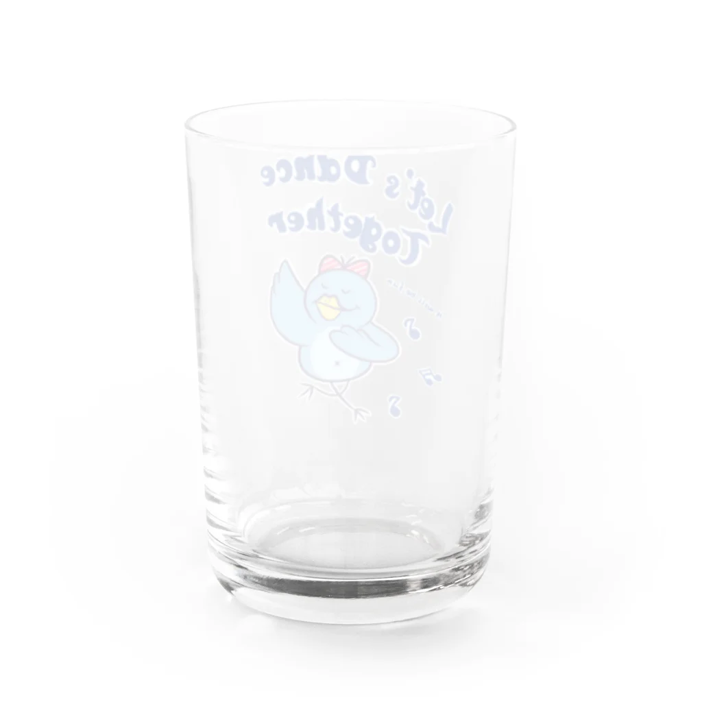  Millefy's shopのLet’s Dance Together Water Glass :back