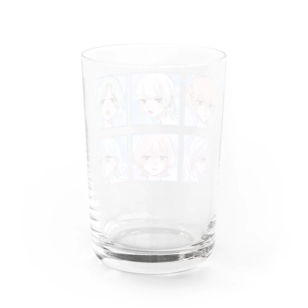 貝柱のgirls Water Glass :back