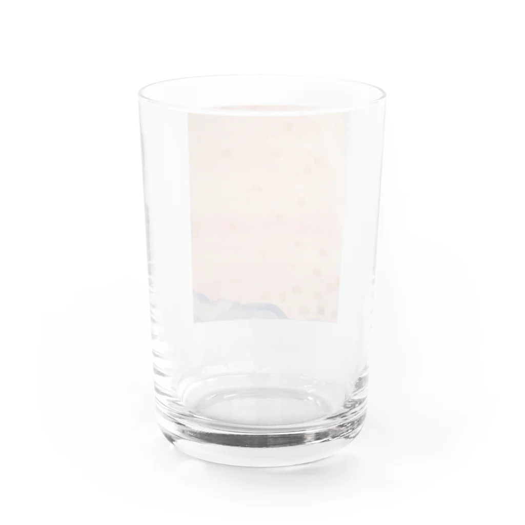 夏休みの夕焼けきらきら Water Glass :back