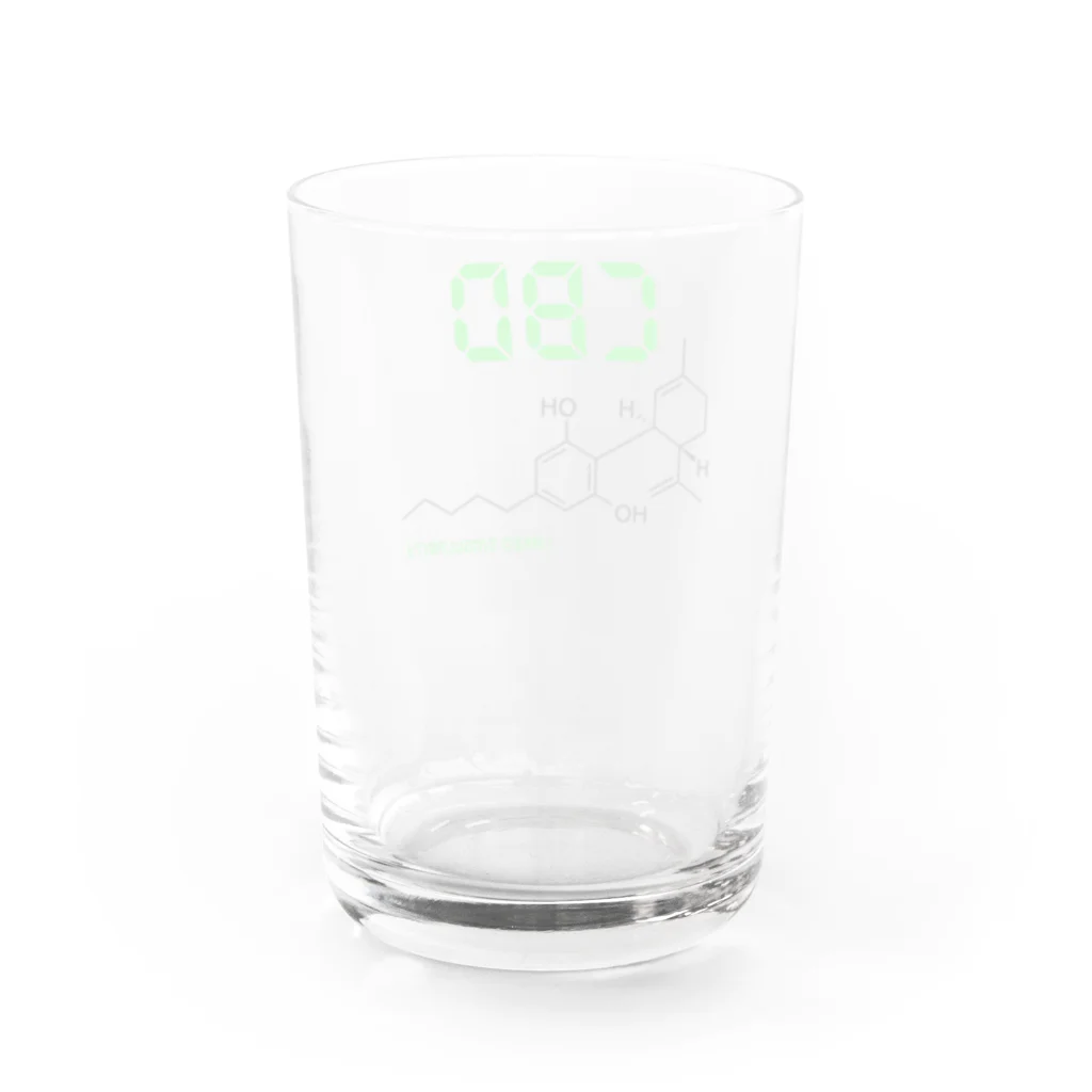 はだかのとくいてんのCannabidiol Water Glass :back