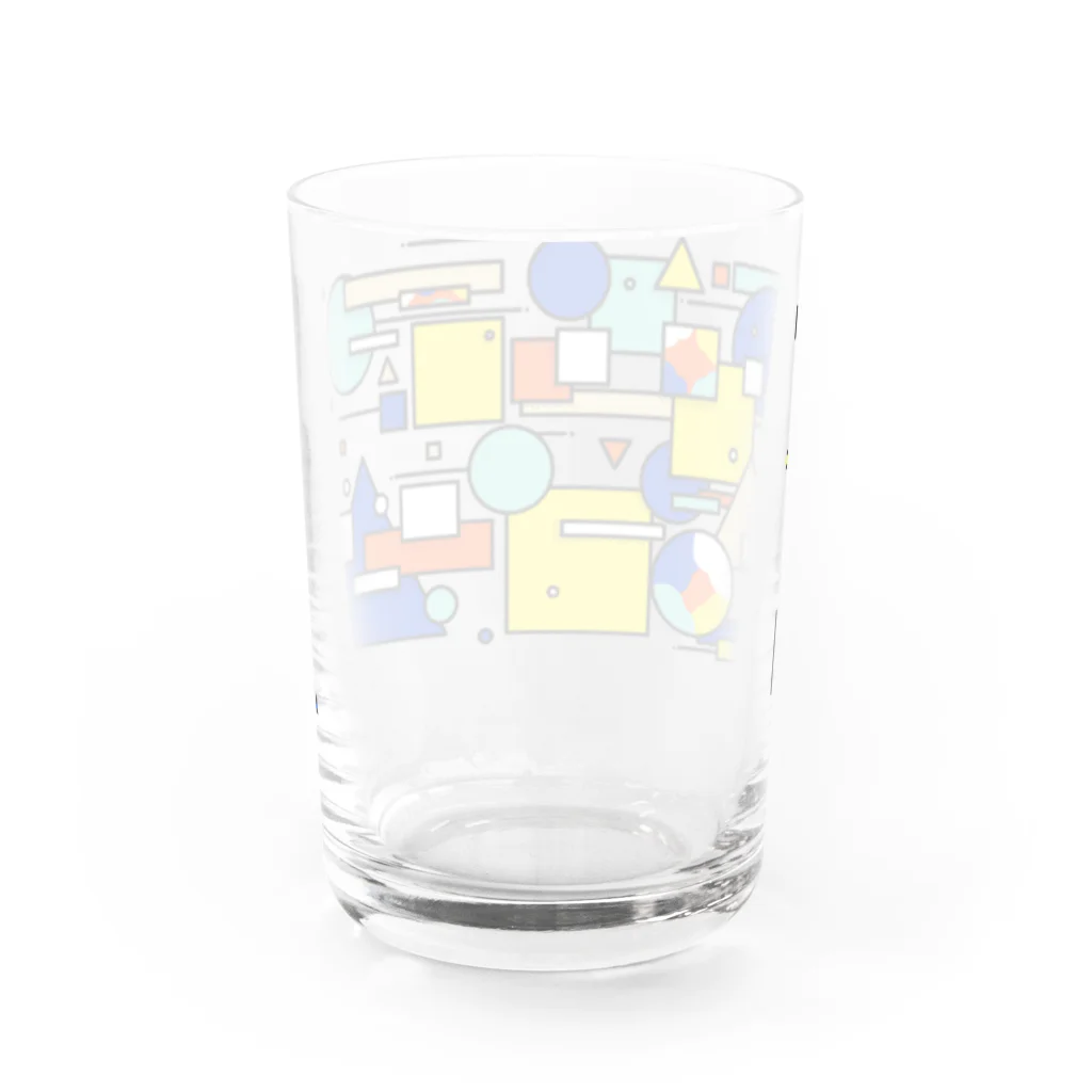 町上ヨウの夏の幾何学グラス Water Glass :back