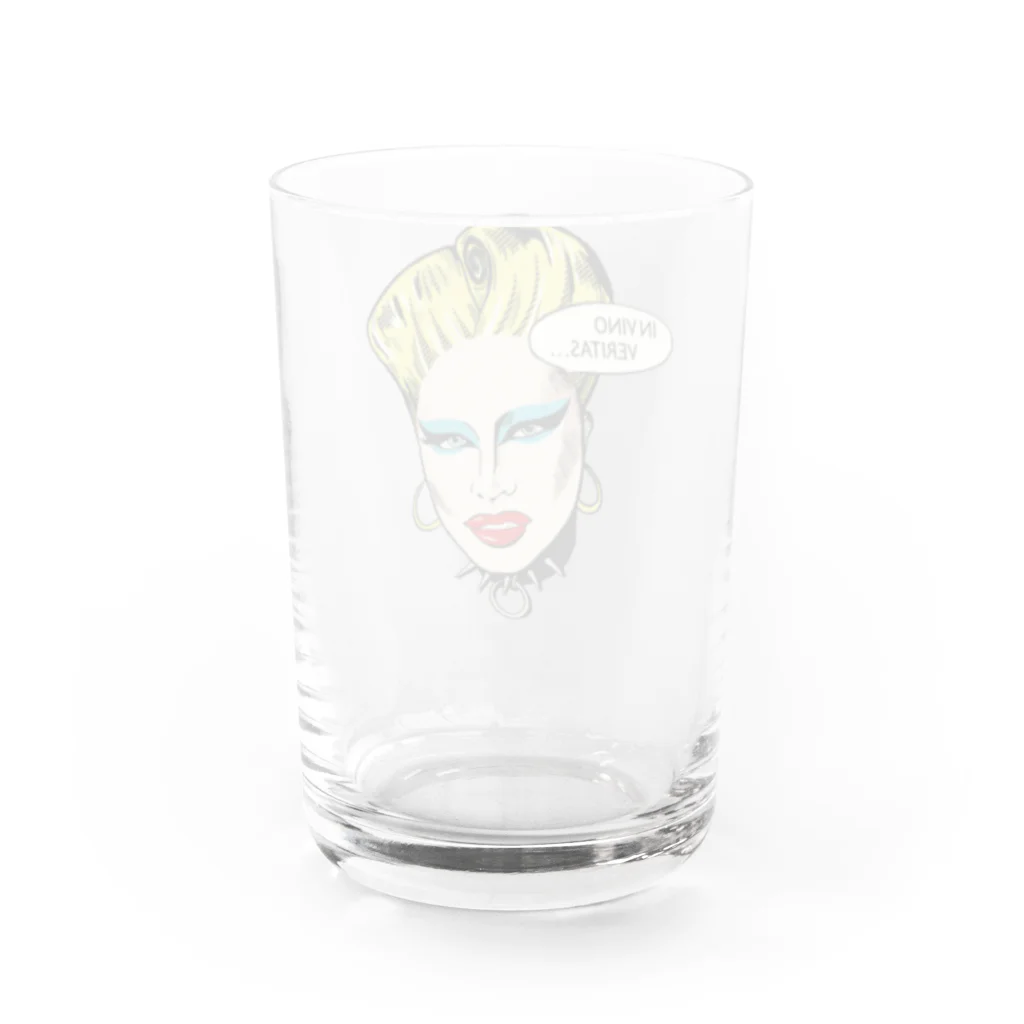 ばにたすの店のIN VINO VERITAS Water Glass :back