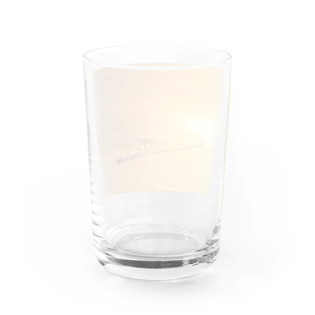 小佐々塾の黄金色の海 Water Glass :back