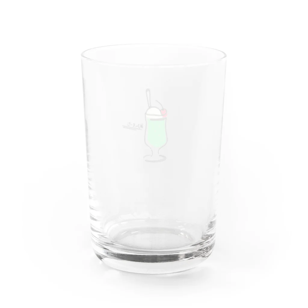 ponjurakugakiのめろんそーだ Water Glass :back