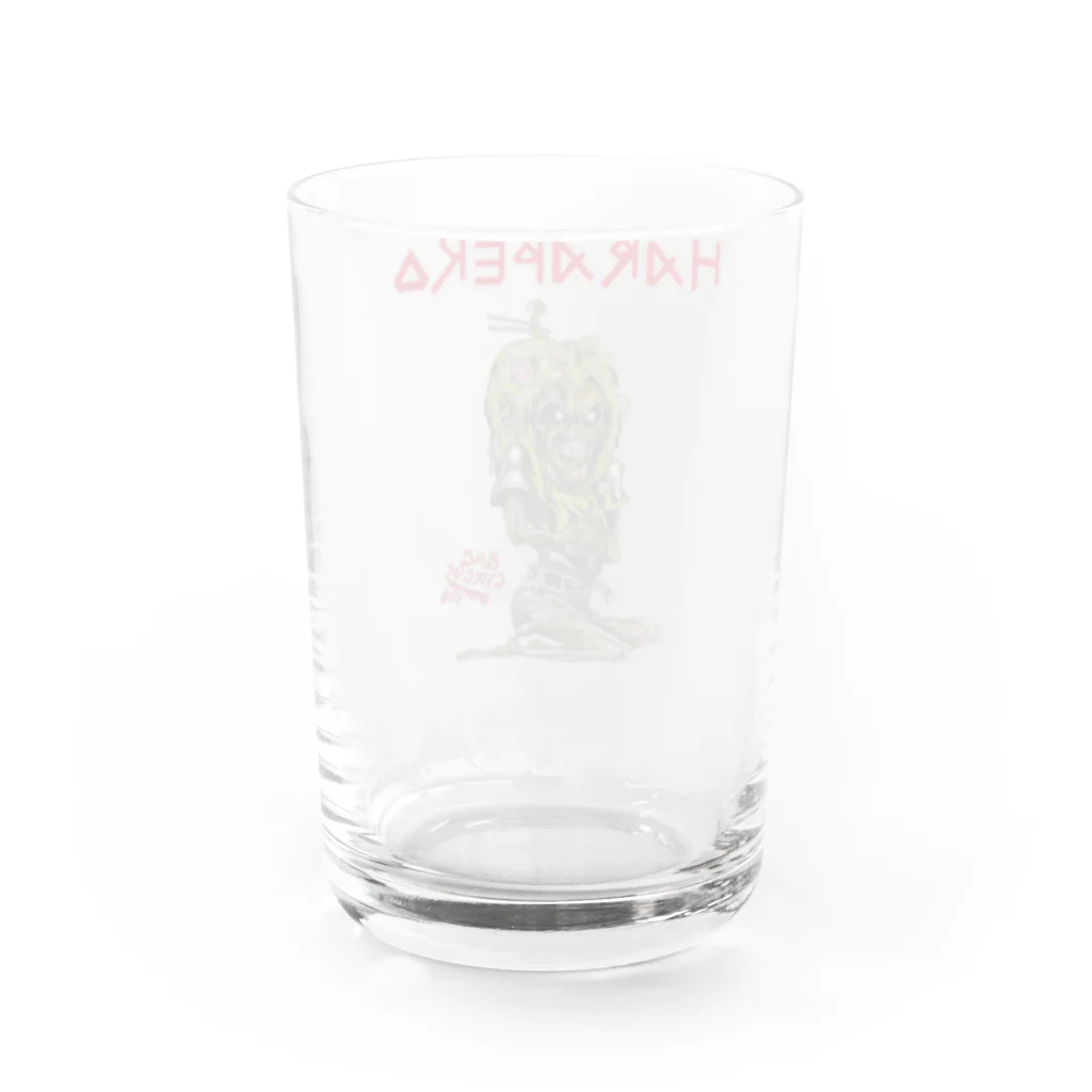 ギャグサーカスのHARAPEKO[腹ペコ]Tシャツ～アイアンメイデン仕立て～ Water Glass :back