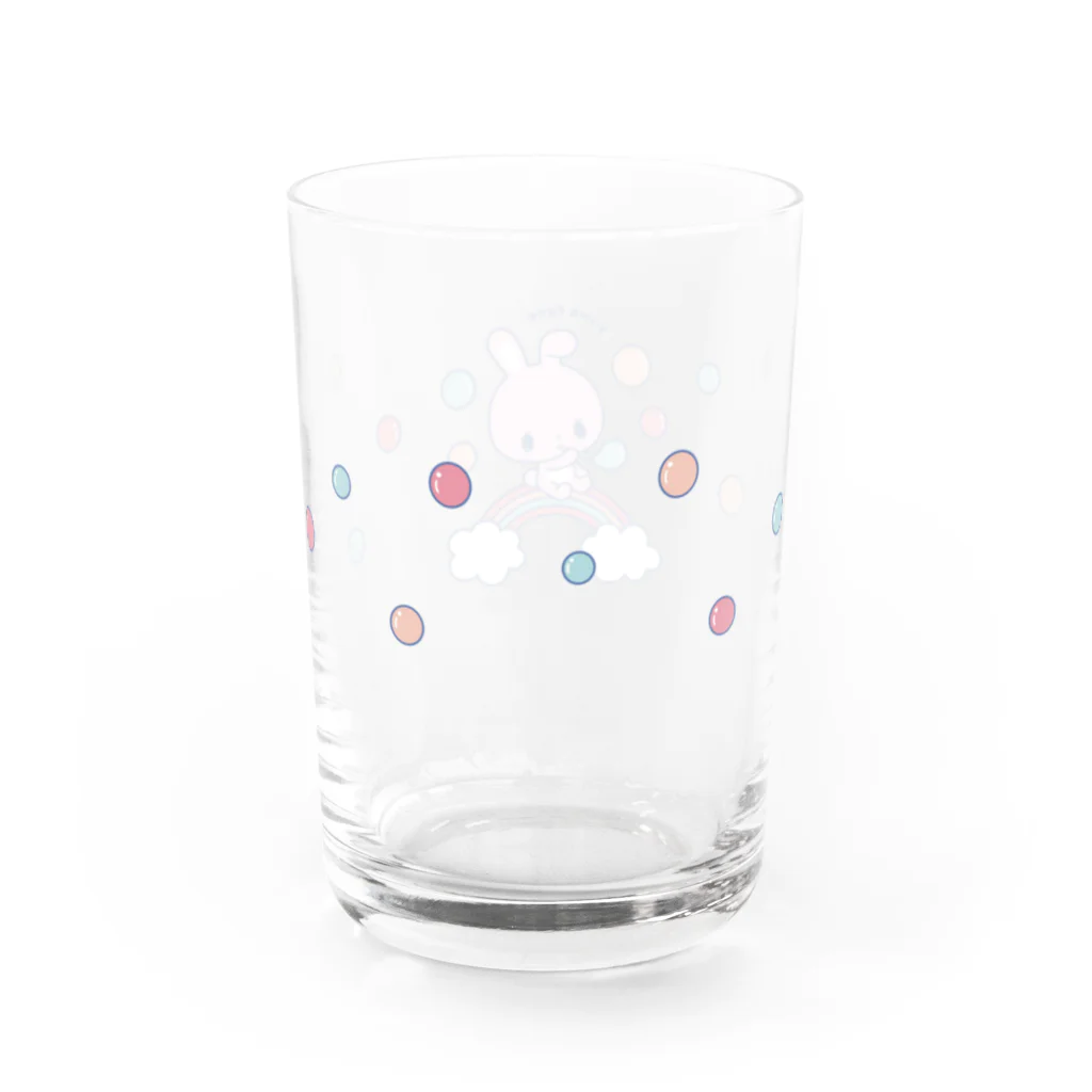 Sugar Plum Shopのうさぎちゃん グラス ふわふわ Water Glass :back