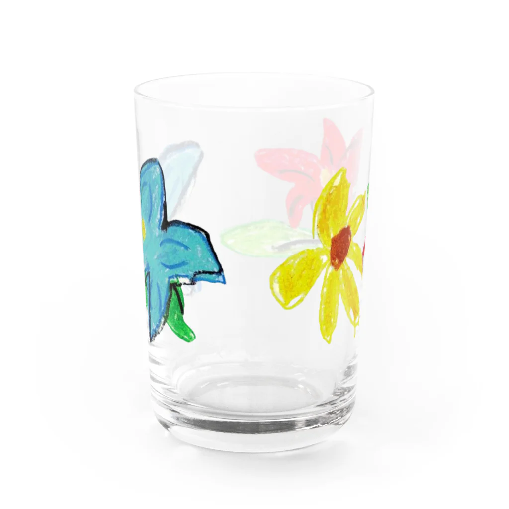 竜生九子博物館ミュージアムショップのFLOWER MA Water Glass :back