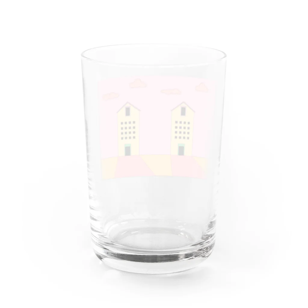 Golden_Retriever_RINのhouses Water Glass :back