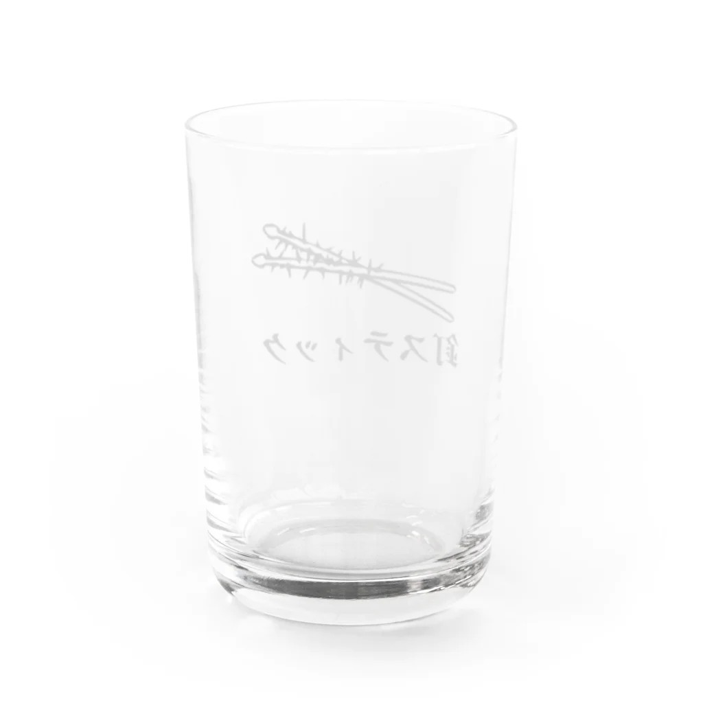 極東アイセキ計画店。の釘スティック。 Water Glass :back