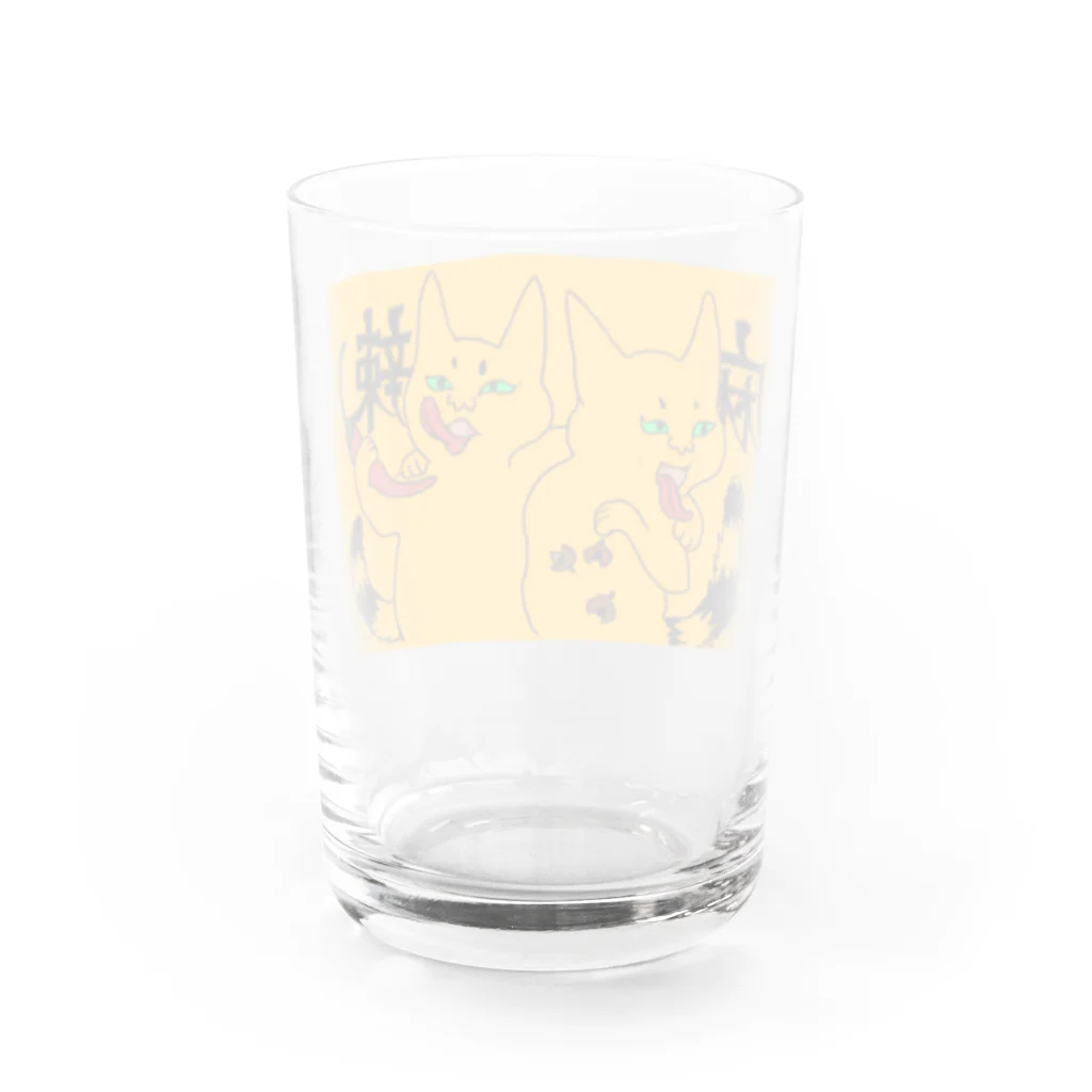 たんこ@酒とサブカル TANKの麻辣兄弟 Water Glass :back