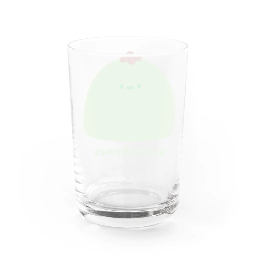 きょむ商会のきょむ抹茶アイス Water Glass :back