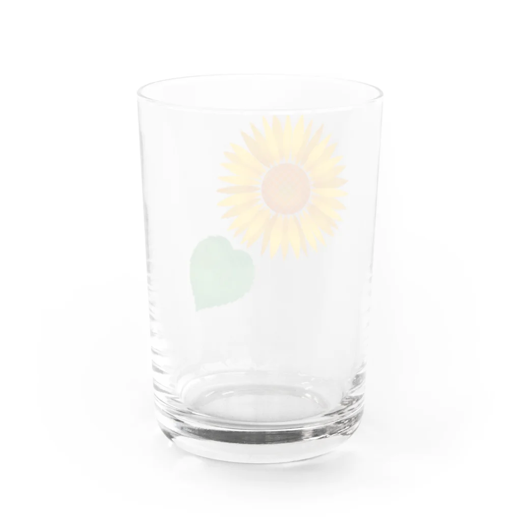 やんぐすけーるのやんぐすけーる・ひまわり葉付き Water Glass :back