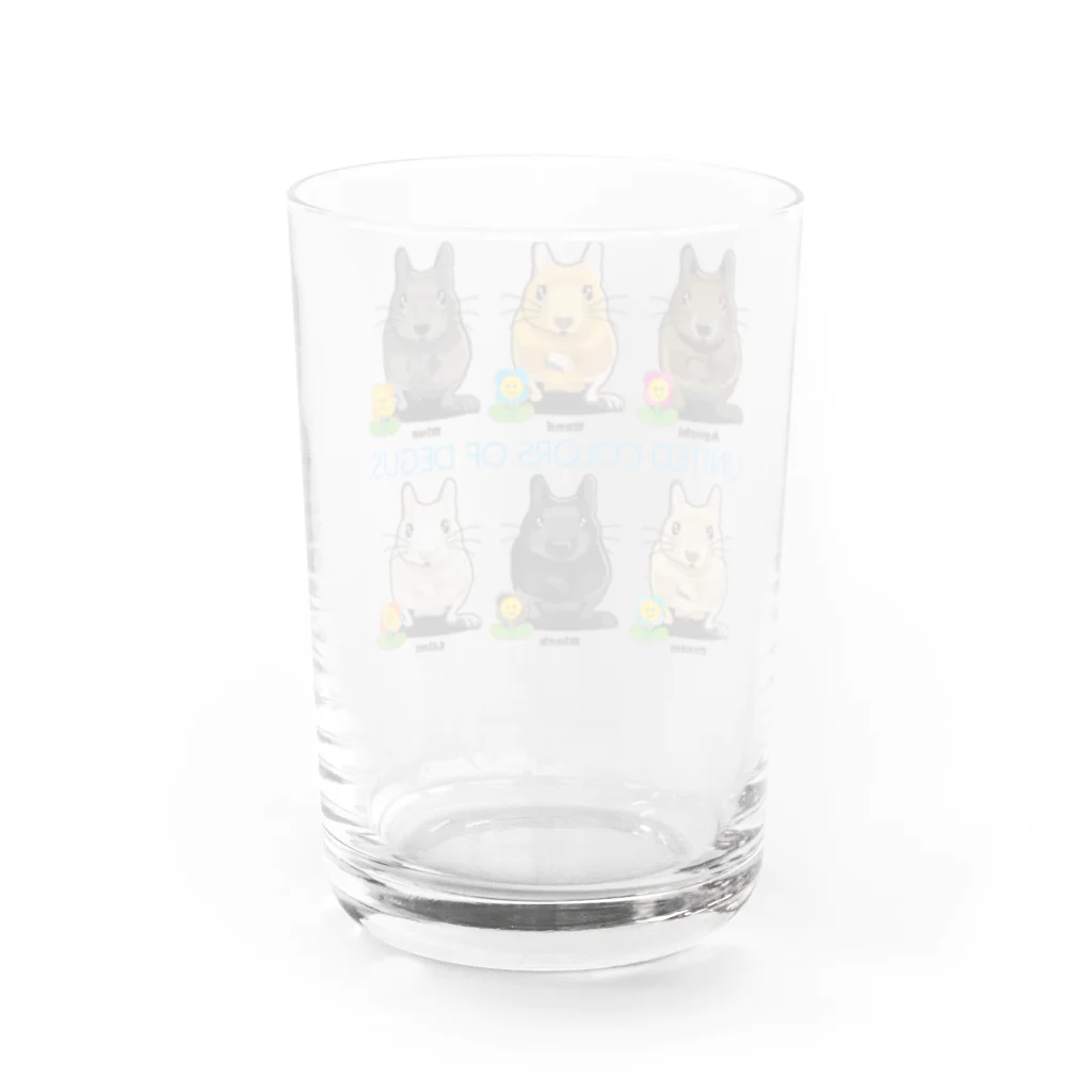 DEGU DEGU PLANET（デグデグ★プラネット）のデグーファンのためのアイテムです Water Glass :back