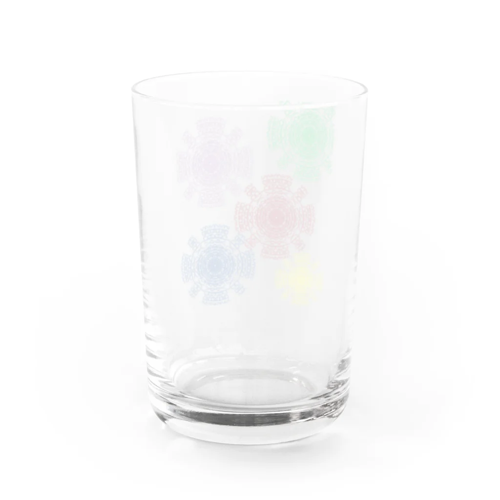 Contemporary　ArtのMysterious'Art Water Glass :back