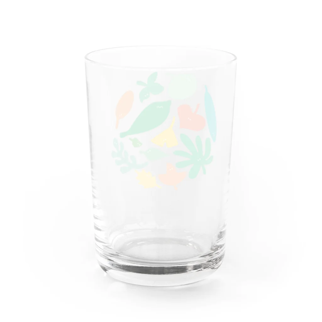 おばけ植物園【小物屋】の葉っぱのおばけたち Water Glass :back