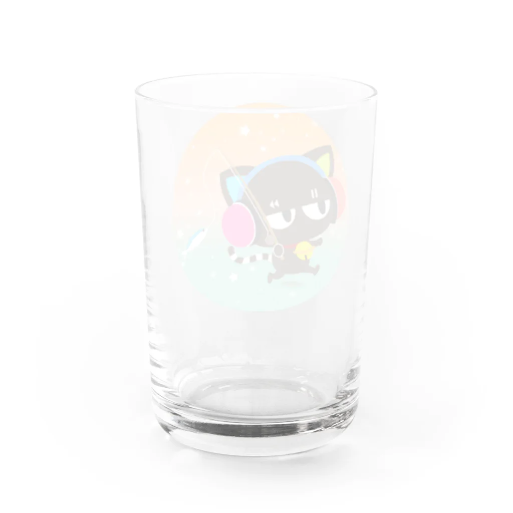 ゆるかわグラデーション＠NonnoDesignLaboのノンノネコ Water Glass :back