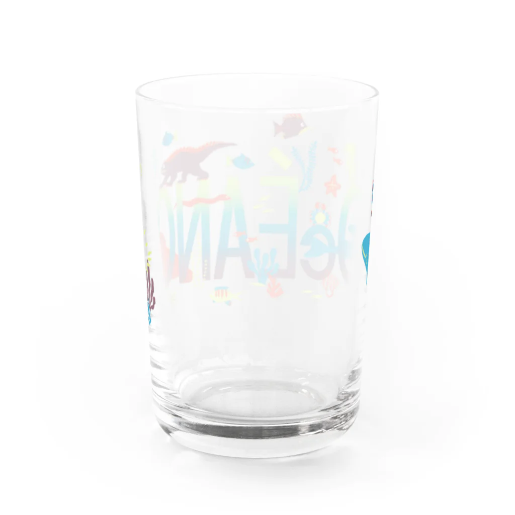 IZANAMI by Akane YabushitaのEl Océano（背景透明） Water Glass :back