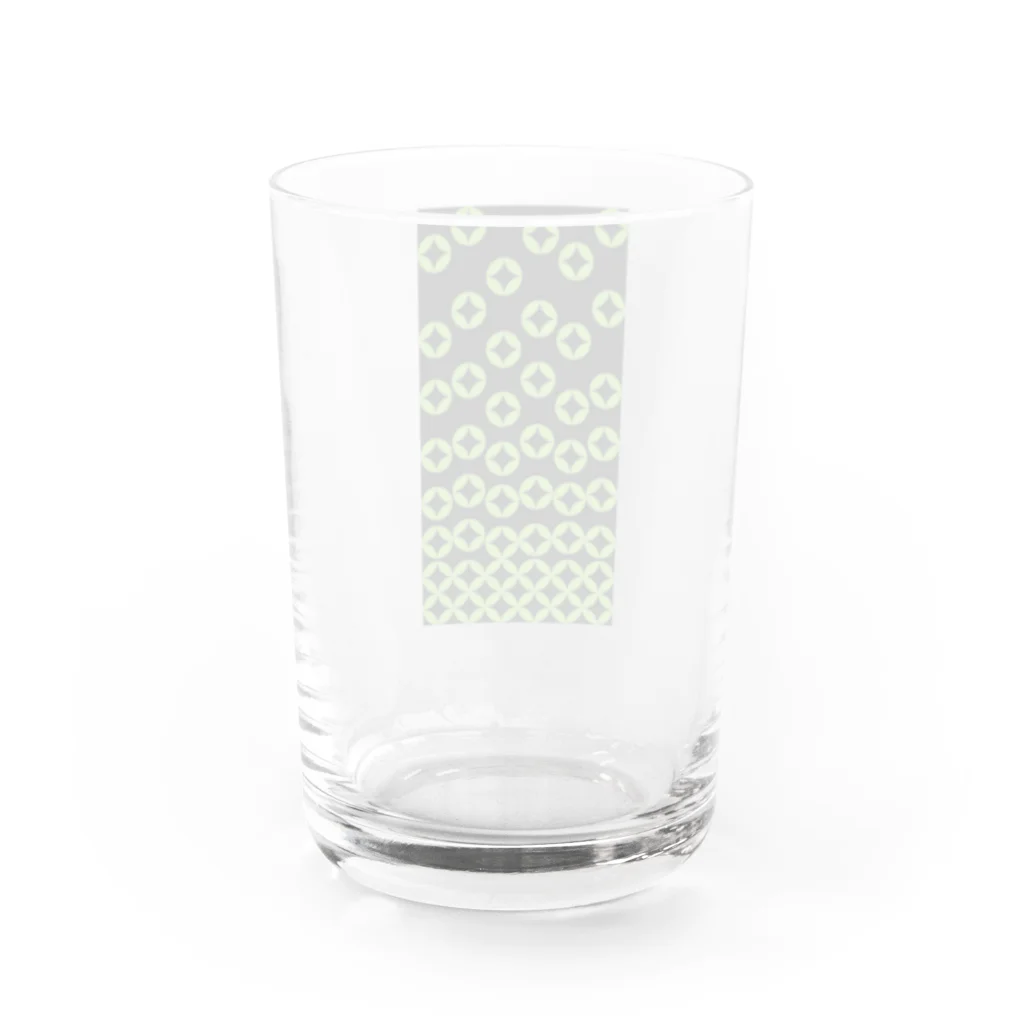bonnylochの七宝繋ぎ_LightGreen Water Glass :back