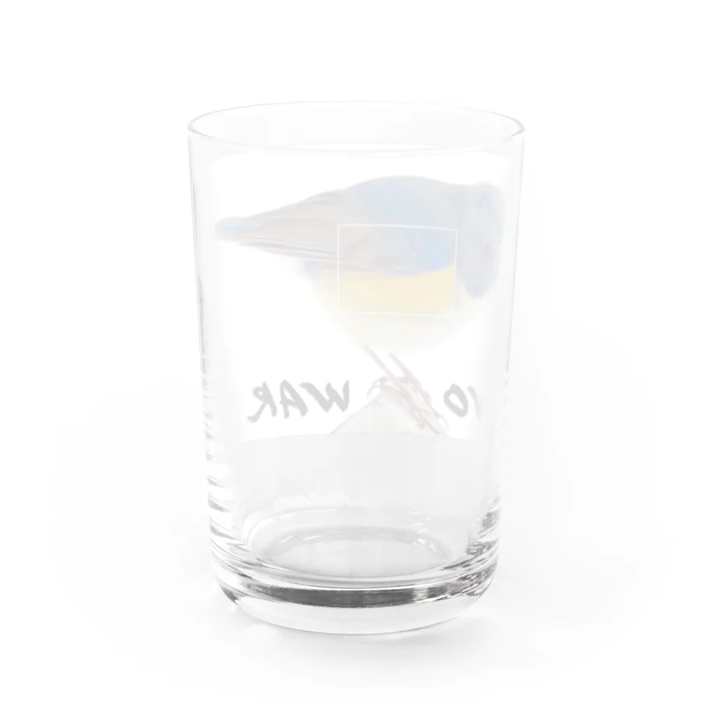 strike-eagleのるりびー NO WAR ウクライナ　🇺🇦 Water Glass :back