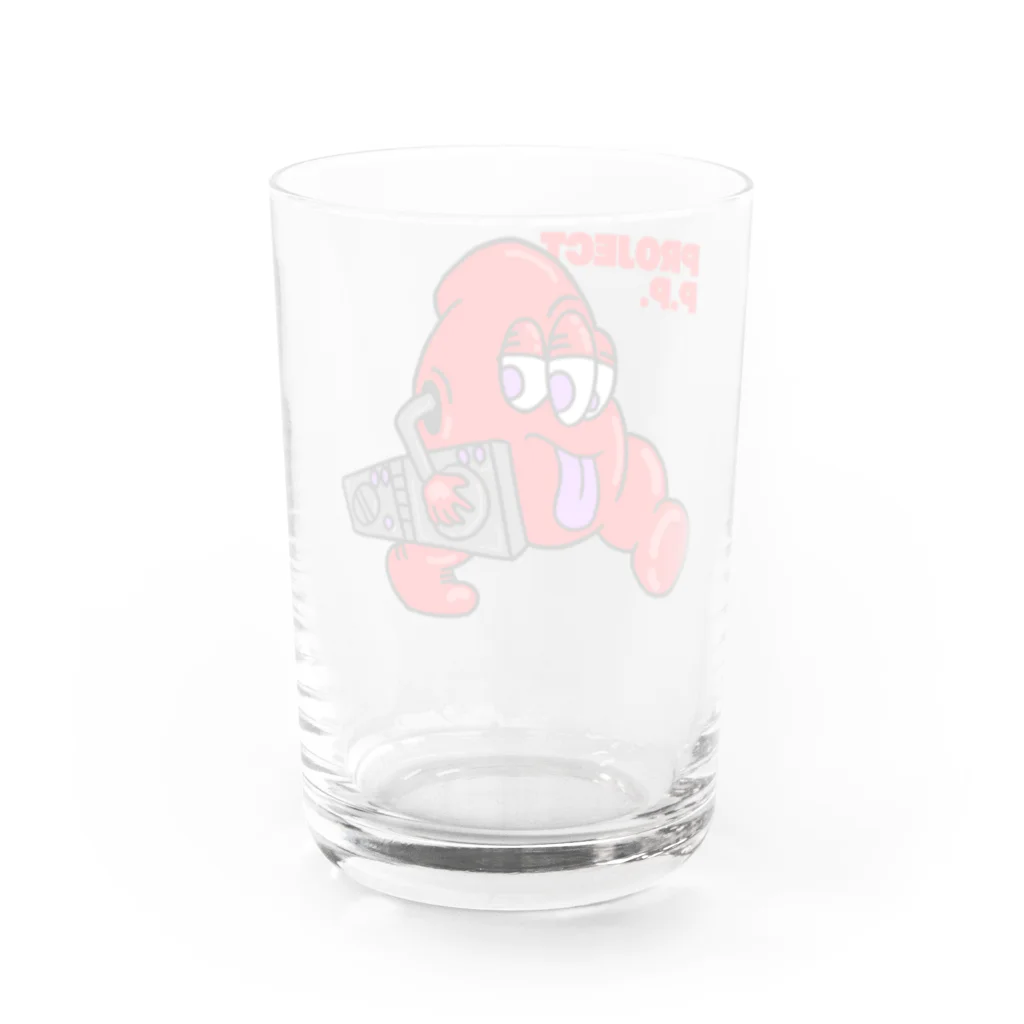 HOBBICのDJ ANDYくん Water Glass :back