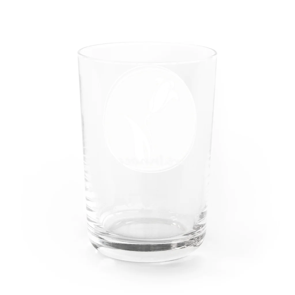 紫胡蝶の百合-02 LGy Water Glass :back