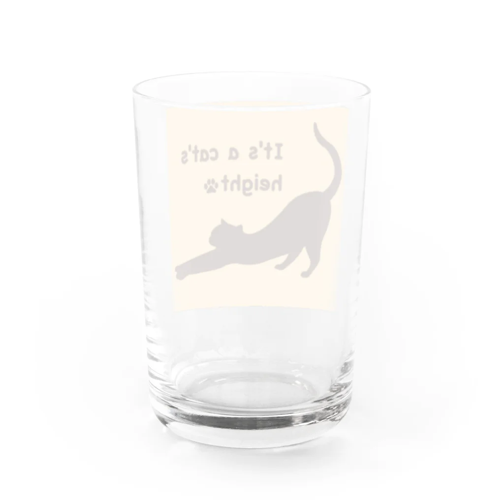 薈.collectionの背伸び猫🐱シリーズ Water Glass :back