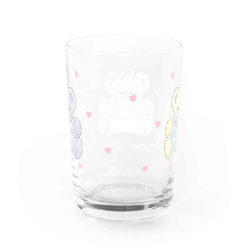 B.A.B.YのPUFF・PUFF・PARTY! / BEAR SISTERS 柄（グラス用） Water Glass :back