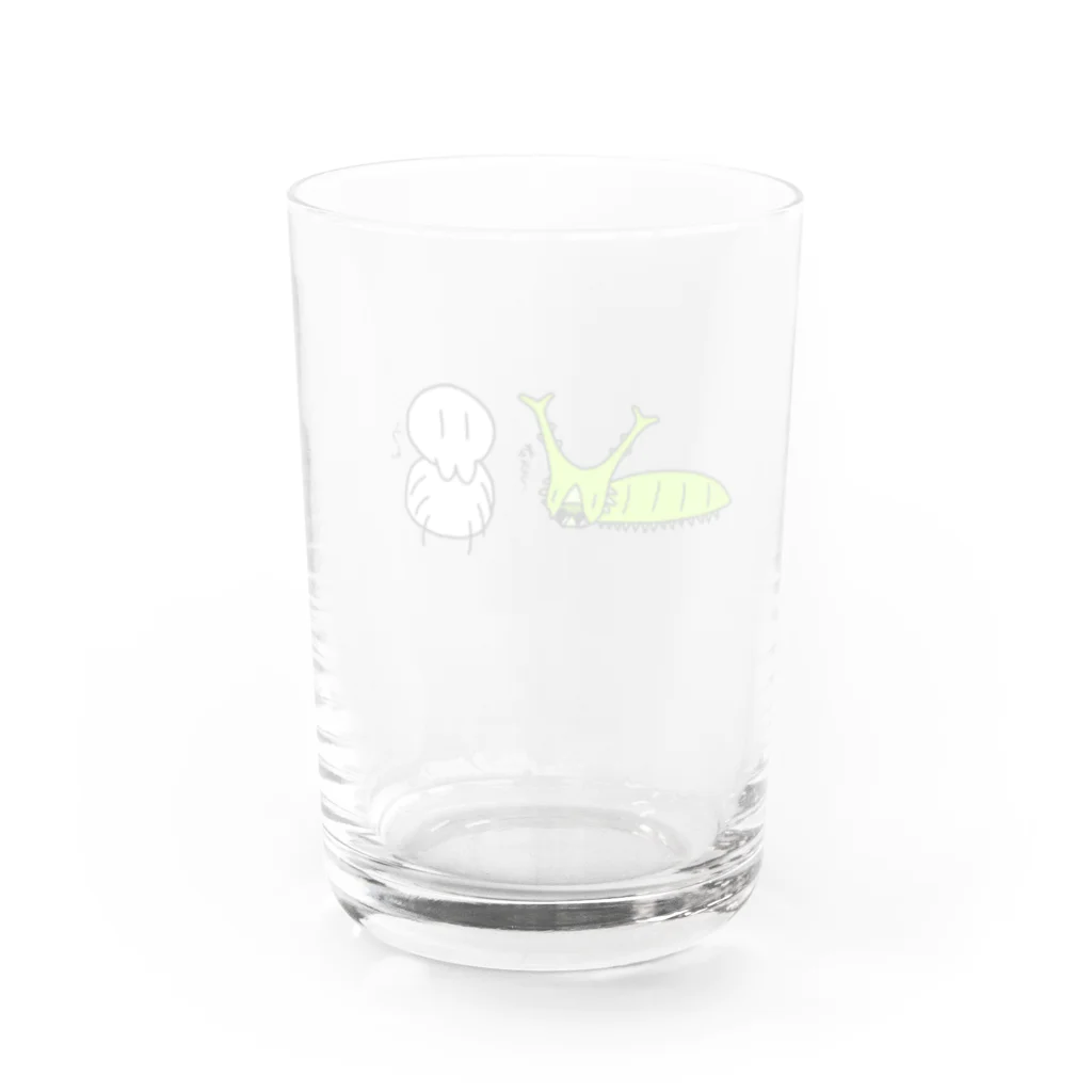 ヤンブレショップのヤングブレッツのタランチュラとオオムラサキ Water Glass :back