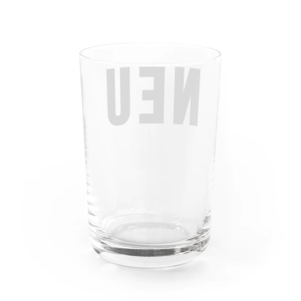 0.00%VEGAN SHOPの「NEU」（黒文字） Water Glass :back