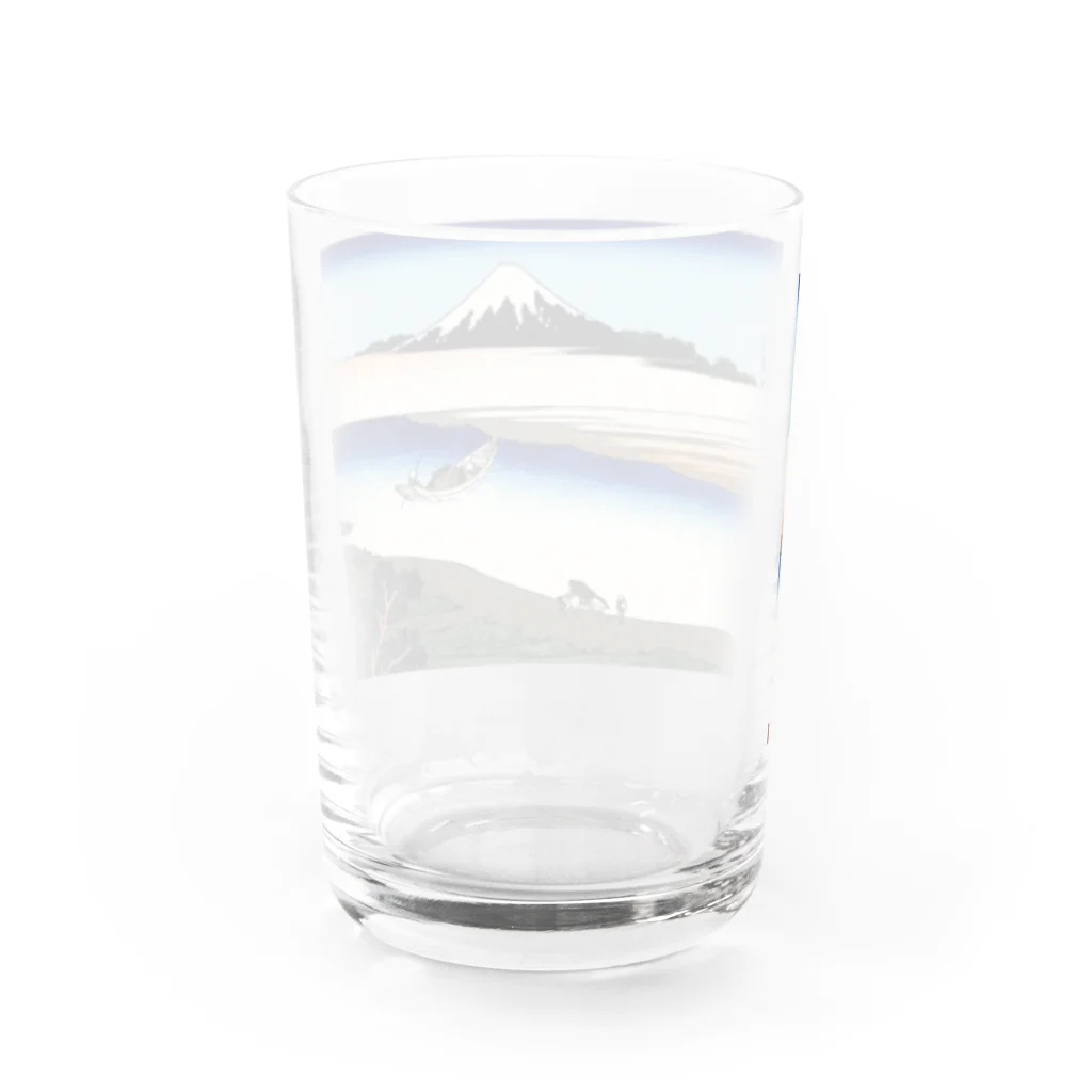 寿めでたや(ukiyoe)のFujiyama ukiyoe 葛飾北斎_冨嶽　武州玉川 Water Glass :back