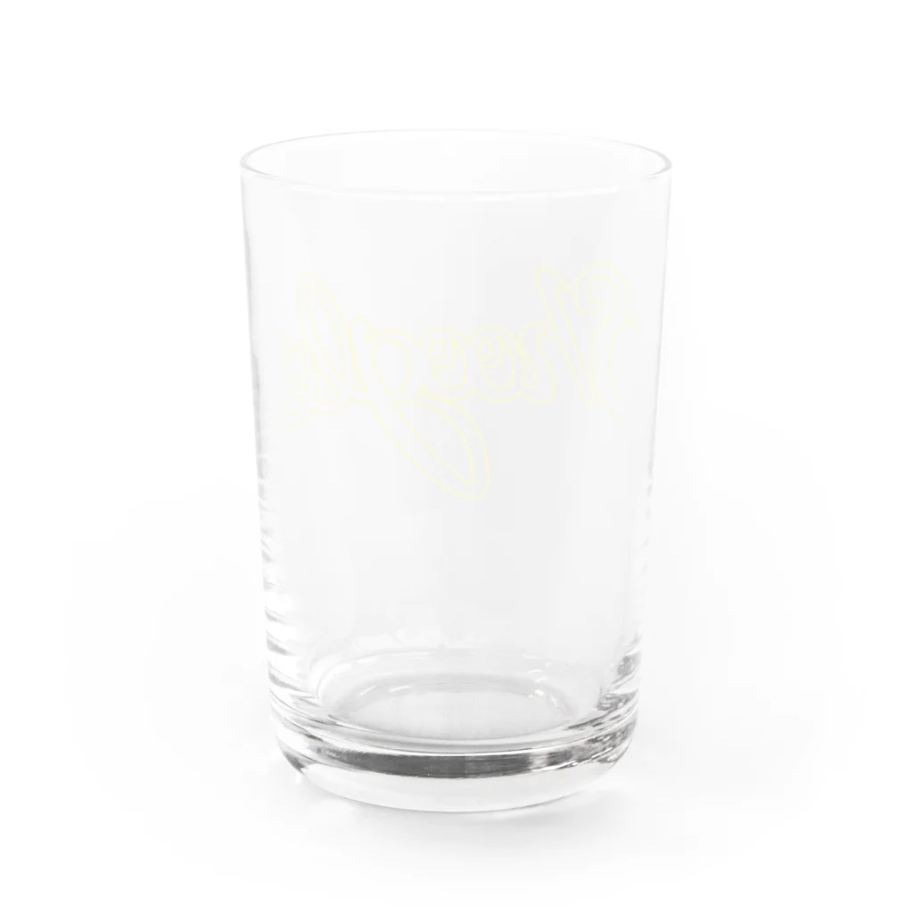 週刊少年ライジングサンズのShoogle(シューグル) Yellow Line Water Glass :back