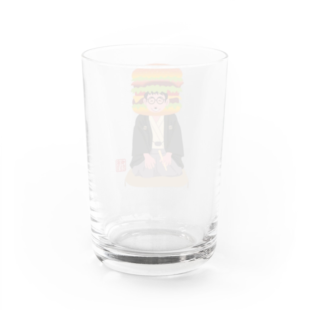 キッズモード某の噺家バーガー(かぶりものVr) Water Glass :back