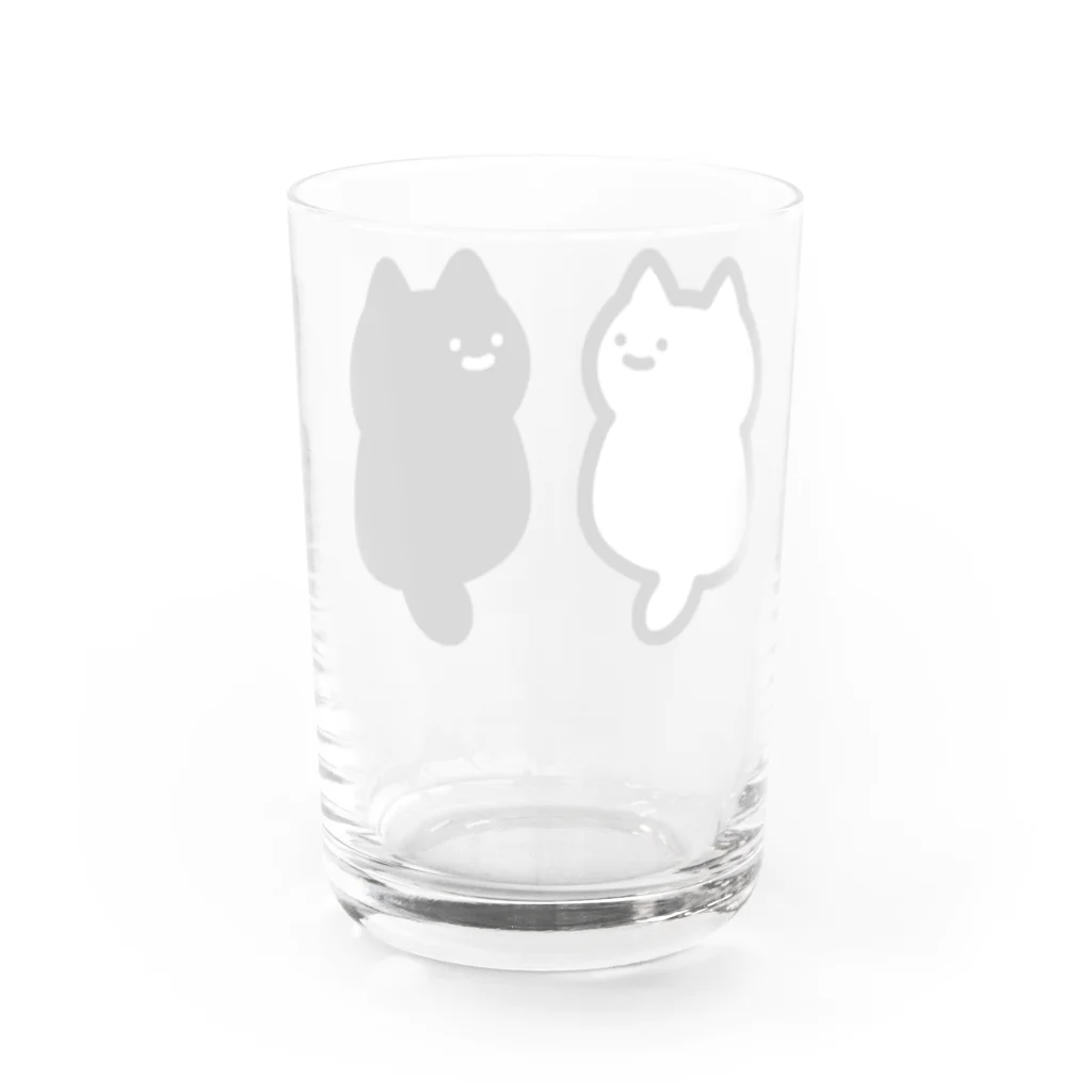 soratoの正面のわからないねこ Water Glass :back