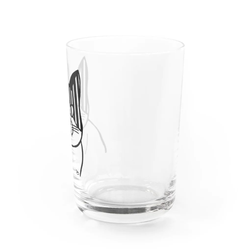 フクハラアキコのしましまのねこ Water Glass :back