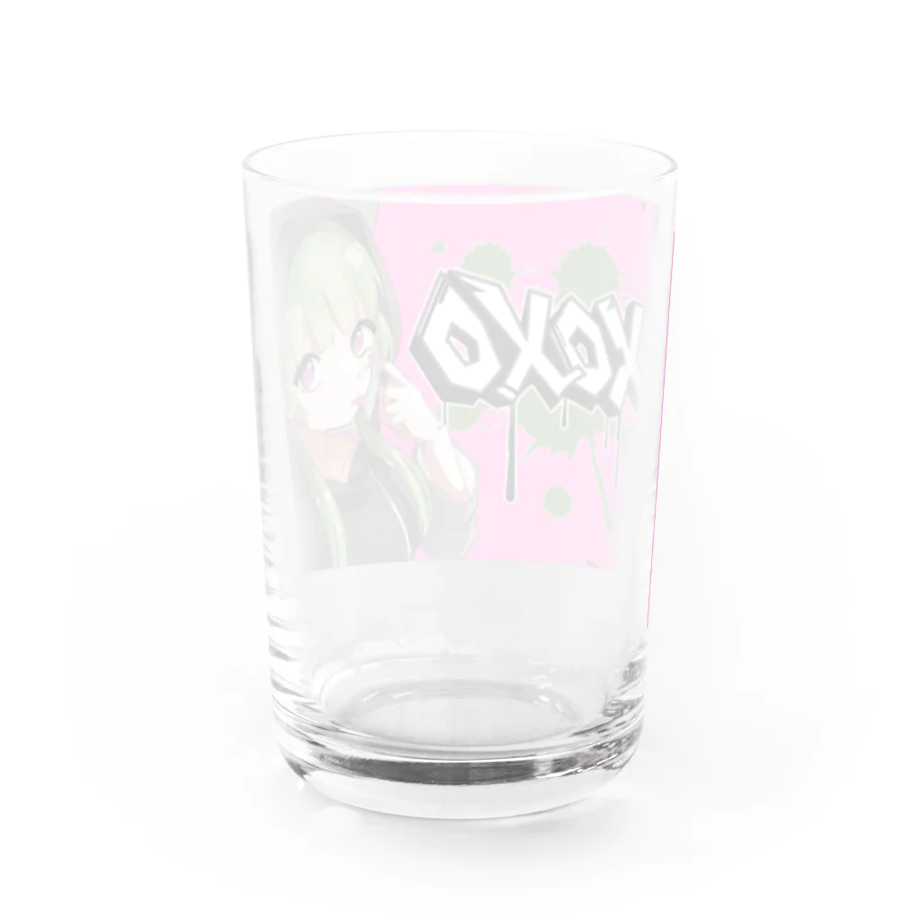 BuddhismのXOXOシリーズ【Hannya】Ver.PINK Water Glass :back