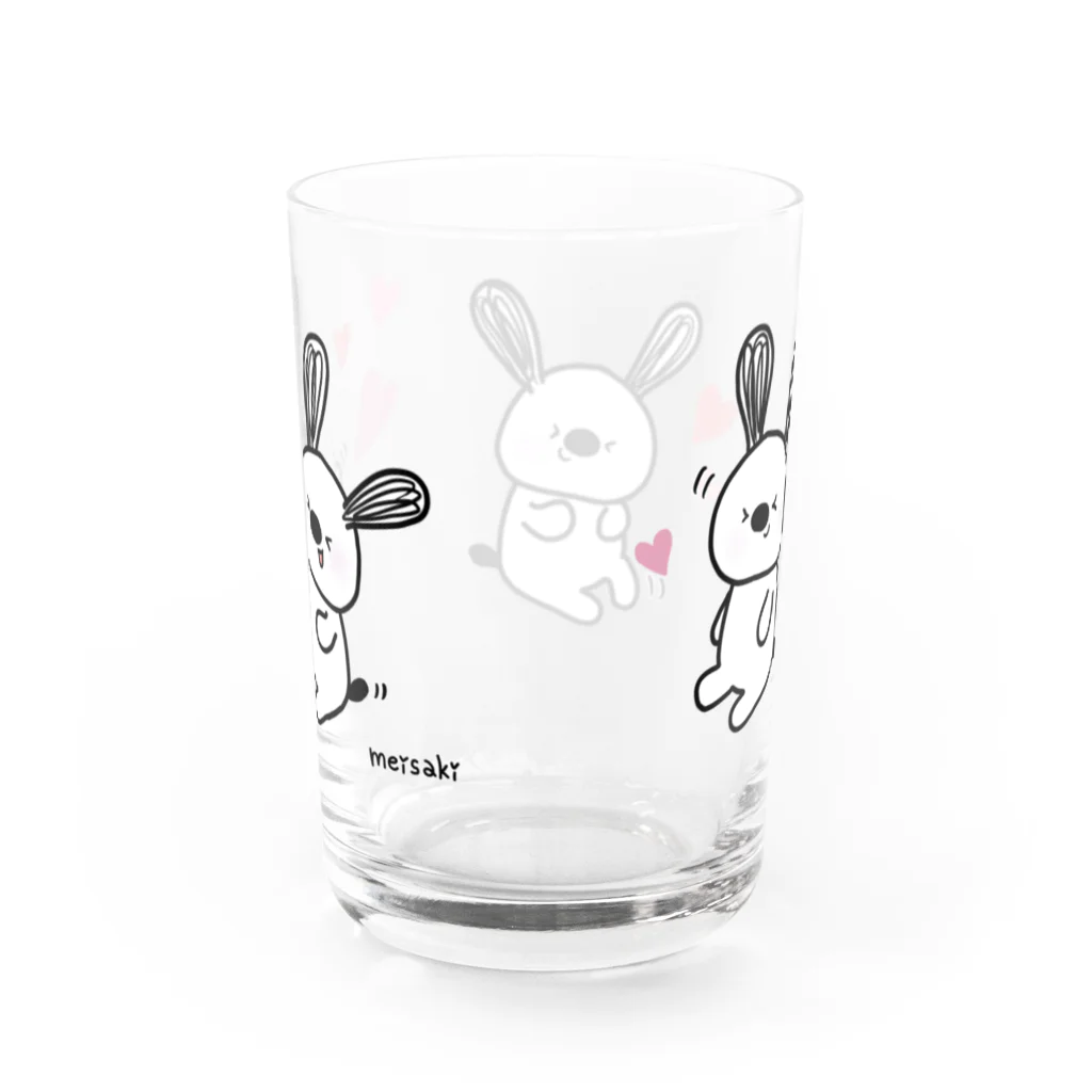 meisaki shopの笑い転げて ぺんでぽん（ハート♡） Water Glass :back