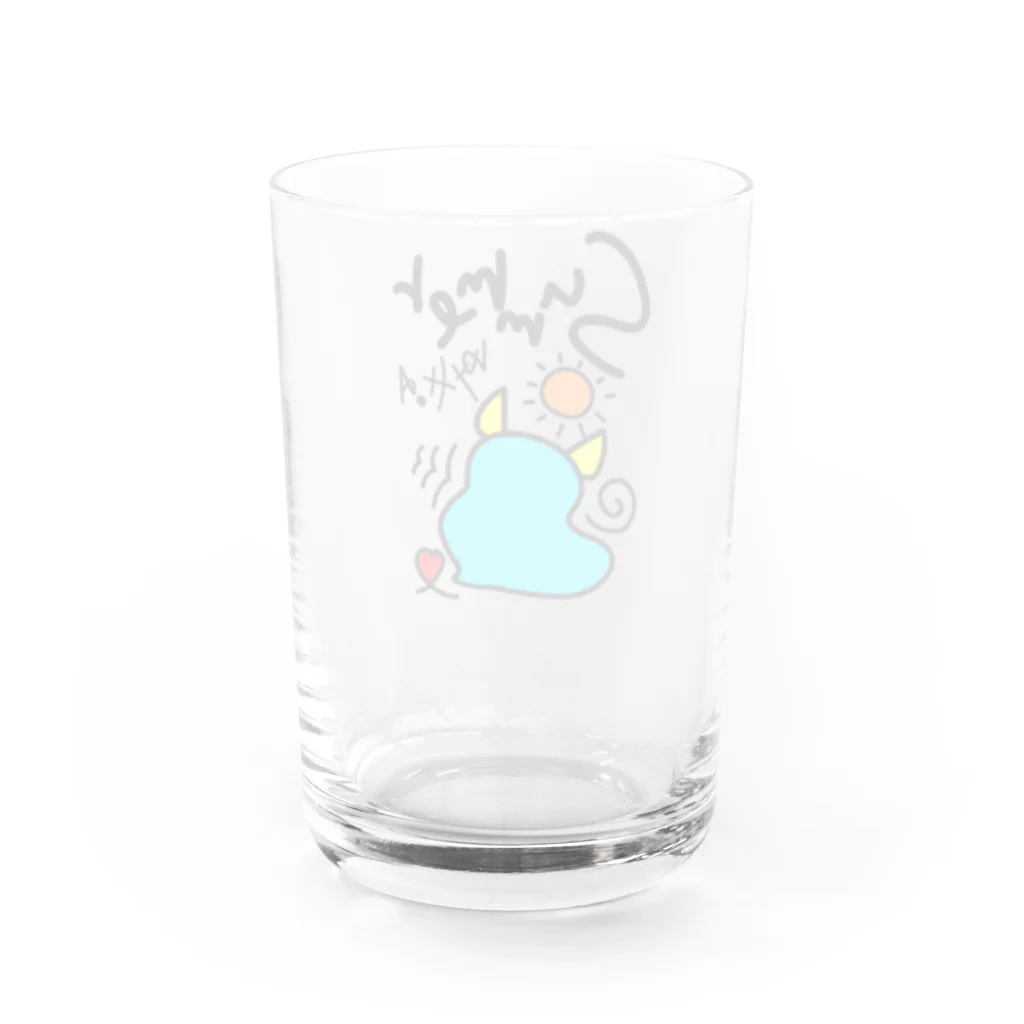 気まましょっぷの海の怪物🌊ウミ君💕 Water Glass :back