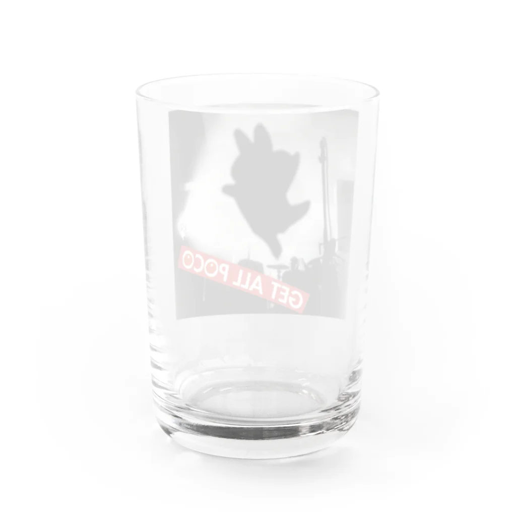 ポコどりラジオ物販コーナーのGET  ALL POCO Water Glass :back