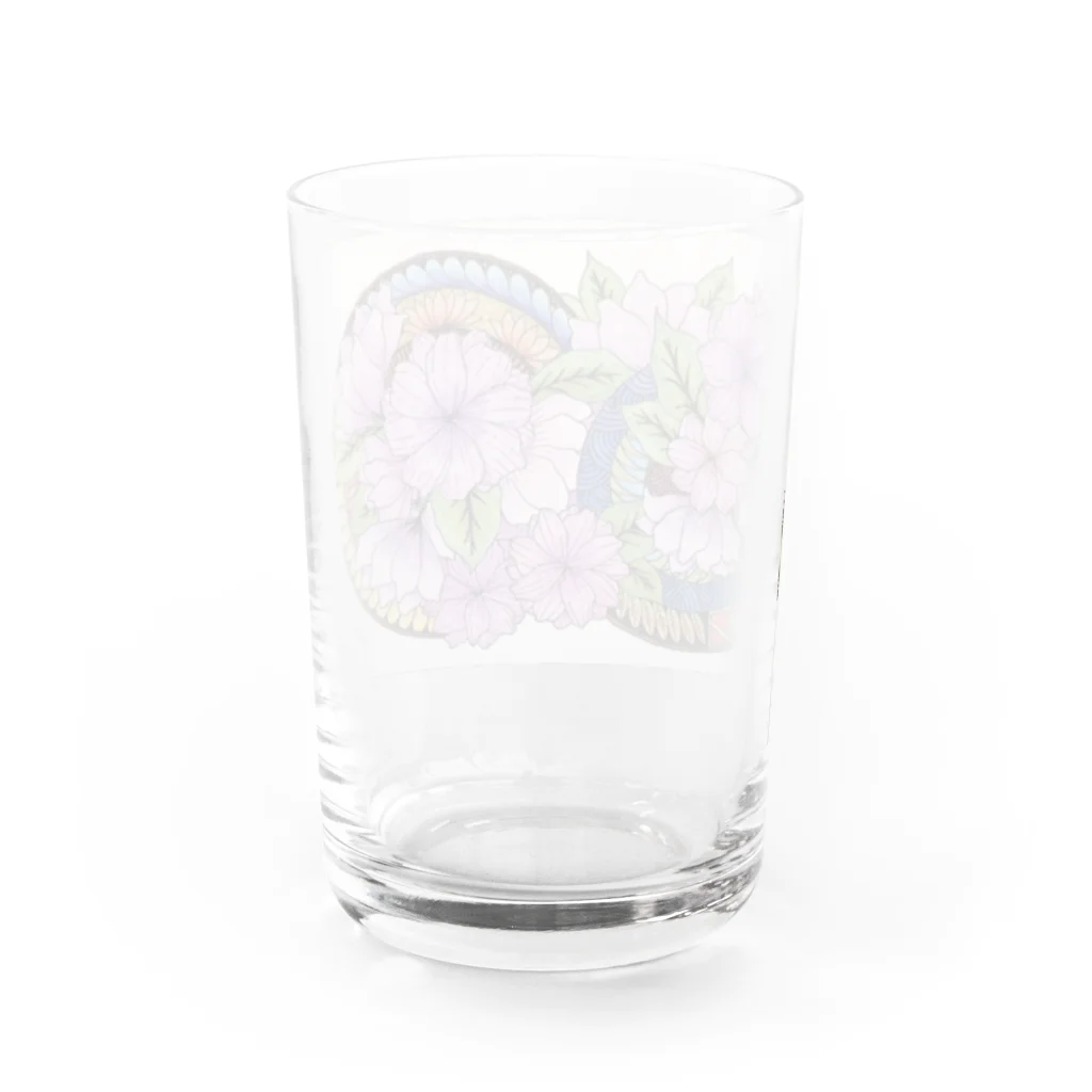 pocopan shopのspiritual flower  Water Glass :back