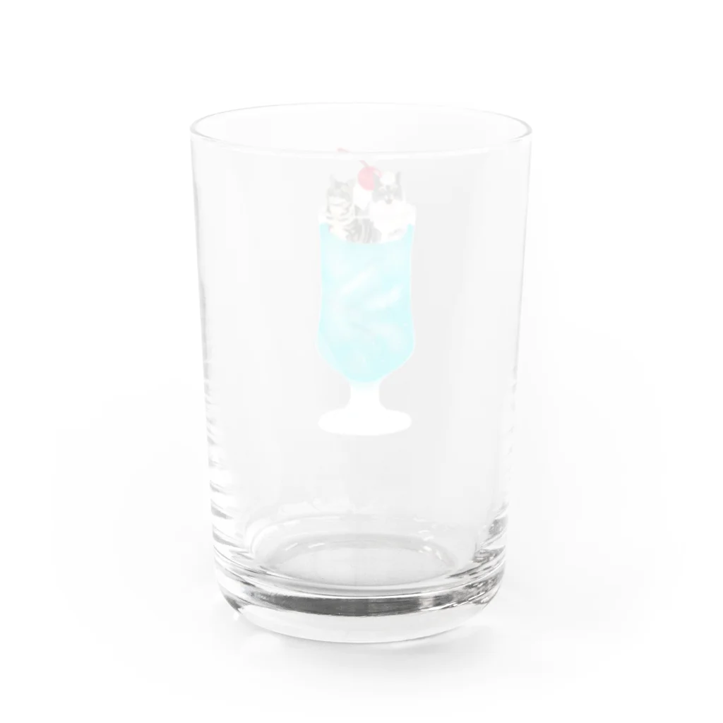 Letiのししまるエイプソーダ Water Glass :back