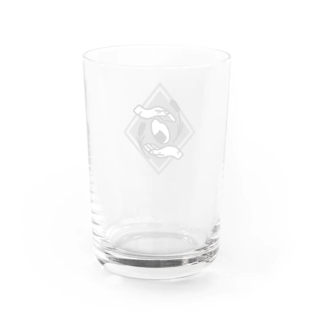 3designのお米ロゴ Water Glass :back