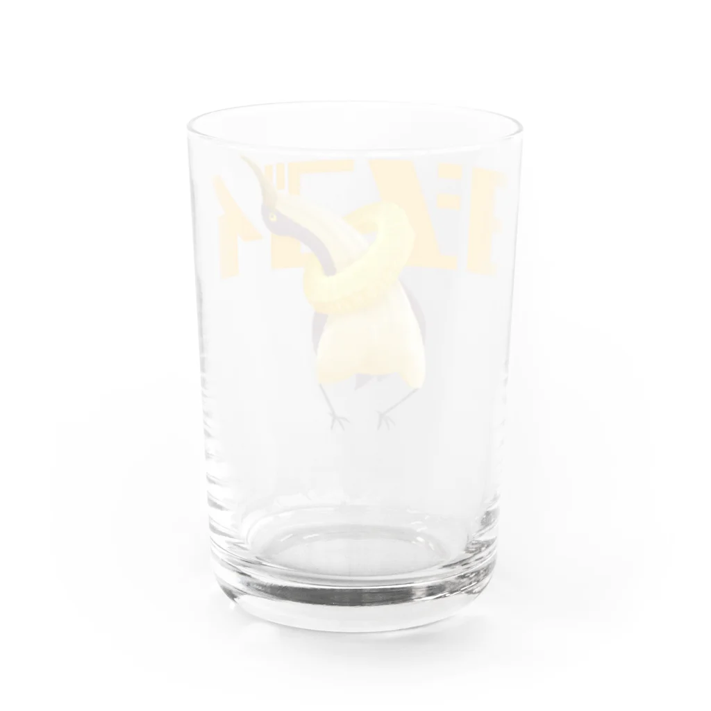 ゆきねこのに店のヨシゴイさん Water Glass :back